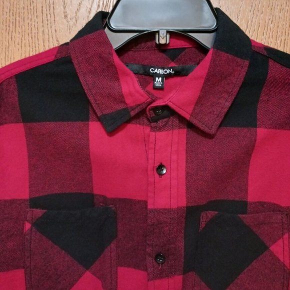 Carbon (Lumberjack)-(Plaid)-(Red/Black)-(Pre-owned)-(New Condition)-(Size M)-$25 - Picture 4 of 4
